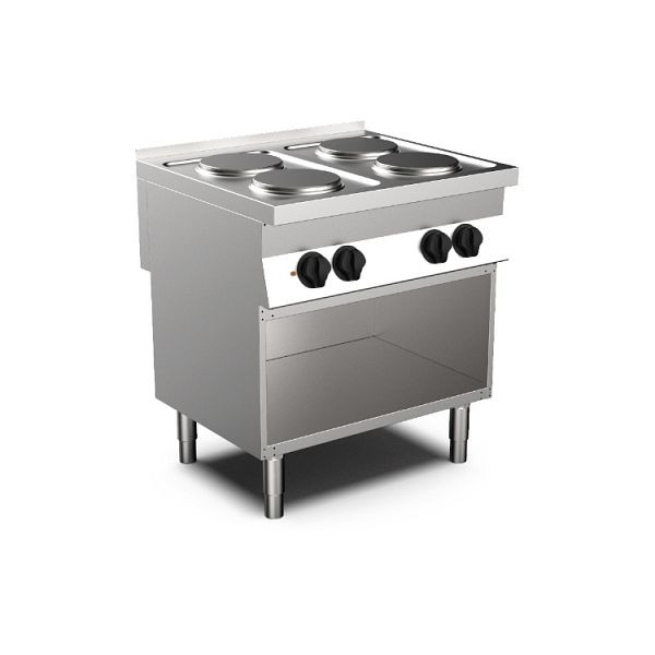 Mareno MO-700 cocina eléctrica con 4 fogones redondos, 80cm, 170.407