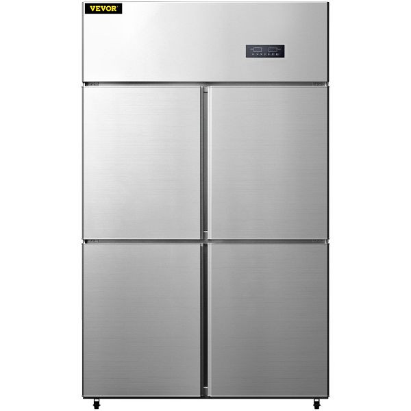 VEVOR Refrigerador comercial 780L Frigorífico Congelador Combinación 4 puertas 272W, SMFPMLS47220V185KV2