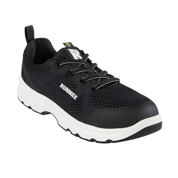 Zapatos de seguridad RUNNEX S1 ESD FlexStar, negro/blanco, talla: 36, paquete: 10 pares, 5103-36
