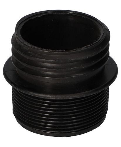 Adaptador rosca DENIOS de 2" fino (A) a DIN 61/31 (A), negro, 117-113
