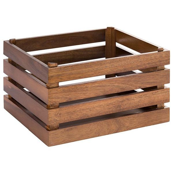 Caja de madera APS -SUPERBOX-, 35 x 29 cm, altura: 20 cm, madera de acacia, apta para GN 1/2, 11722