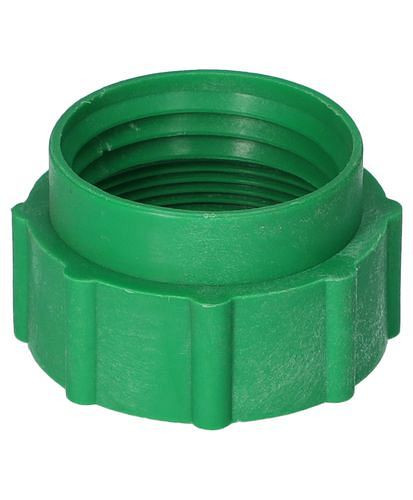 Adaptador de rosca DENIOS de 2" fino (l) a DIN 51 (l), verde, 117-112