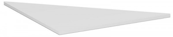 Placa de conexión geramöbel triángulo 90° con material de conexión, 800x800x680-820, gris claro, S-617508-L
