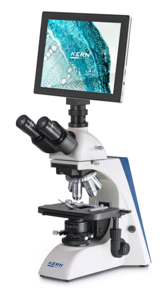 KERN Optics Set microscopio de luz transmitida - set digital compuesto por: 947-10, OBN 135, OBB-A1136, ODC 241, OBN 135T241