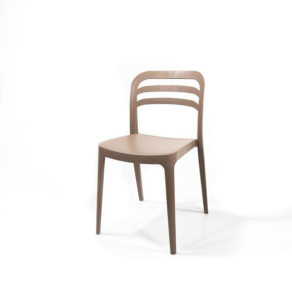 VEBA Wave Chair Sand Beige, silla apilable de plástico, 50927