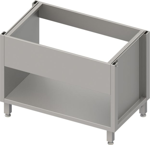 Mueble para fregadero de acero inoxidable Stalgast versión 2.0, para patas/estructura de zócalo, con panel de fregadero 1900x640x660 mm, BX19670