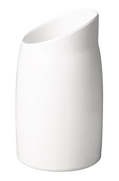 Bote APS -CASUAL-, Ø 12 cm, altura: 21,5 cm, melamina, blanco, 1 litro, 83867