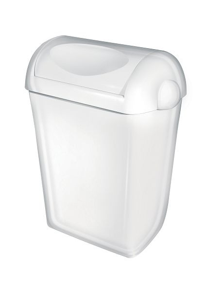 Cubo de basura All Care PlastiQline 23 litros Swing plástico blanco, 5657