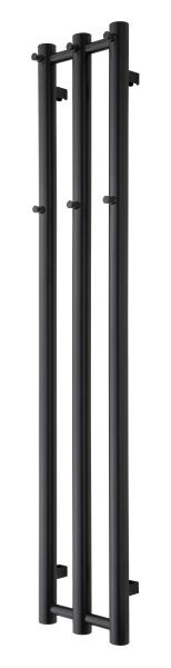 Radiador de baño TVS KIRO 3, negro, 1400 x 265 mm, KIRO3SO