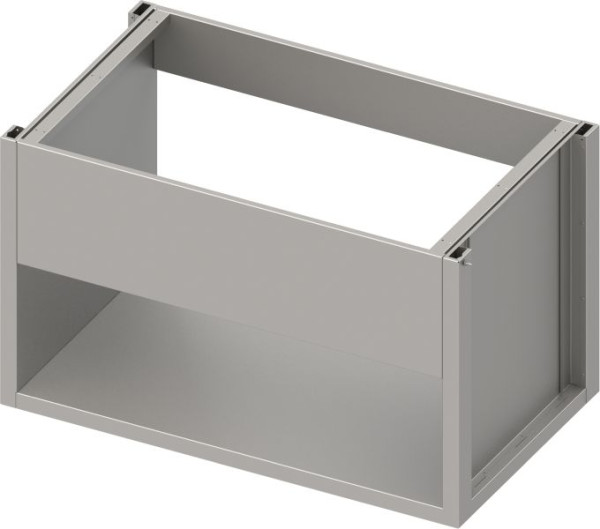 Mueble para fregadero de acero inoxidable Stalgast versión 2.0 con panel de lavabo, construcción base 1900x540x660 mm, BX19570F