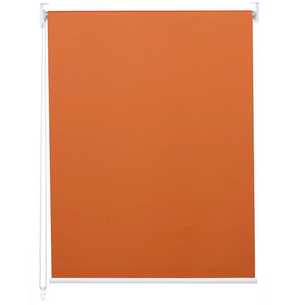 Mendler estor enrollable HWC-D52, persiana de ventana, persiana lateral, 70x160cm protección solar oscurecedora opaca, naranja, 63299