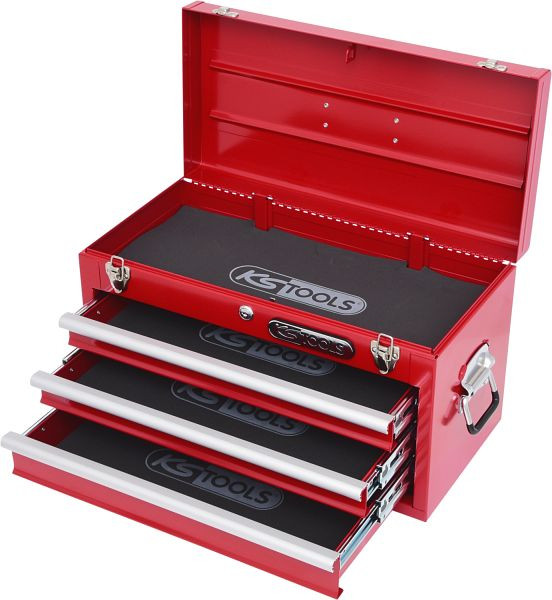 KS Tools Caja de herramientas con 3 cajones, rojo, L508xH255xW303mm, 891.0003